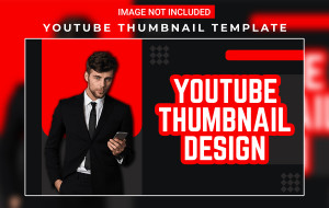 Ảnh thumb bìa kênh youtube chủ đề kinh doanh file PSD mẫu G64