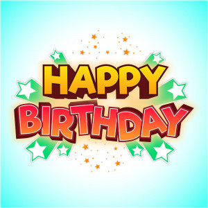 Bộ chữ typo happy birthday file EPS và AI mẫu K27