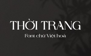 Font chữ sang trọng VL Cavas việt hóa