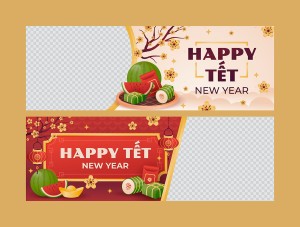 Banner dịp tết nguyên đán file vector mẫu 25R1882