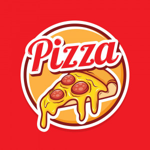 Mẫu logo cửa hàng Pizza P60 file EPS