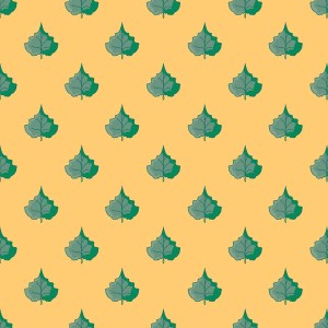 Pattern lá bồ đề xanh file vector mẫu số 853