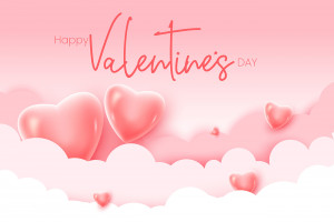 Banner dịp valentine file EPS và AI mẫu V78