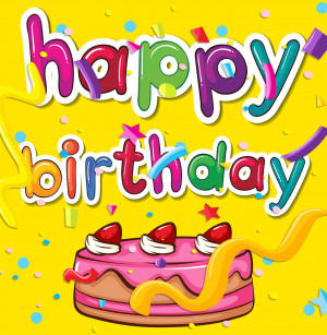 Bộ chữ typo happy birthday file EPS và AI mẫu K141