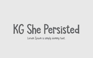 Font chữ TH KG She Persisted