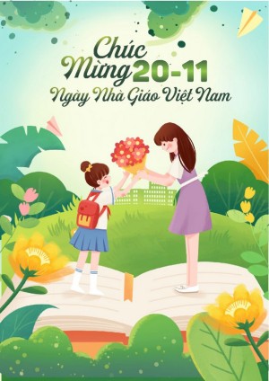 Phông nền tri ân thầy cô chào mừng Ngày Nhà Giáo Việt Nam 20.11 File Corel 22