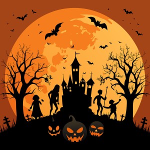 Background lễ hội halloween file EPS và AI mẫu MB122