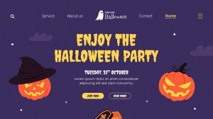 Banner lễ hội halloween file PSD mẫu MB442