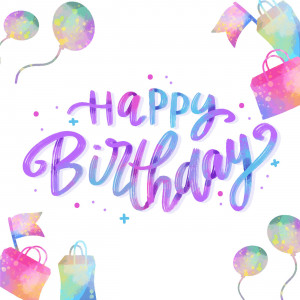 Bộ chữ typo happy birthday mềm mại file EPS và AI mẫu K12