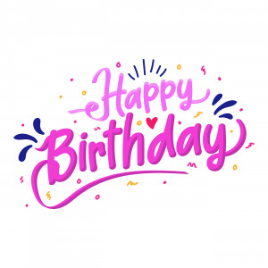 Bộ chữ typo happy birthday mềm mại file EPS và AI mẫu K157