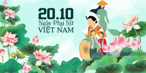 Banner chúc mừng ngày phụ nữ việt nam file CDR mẫu PN297