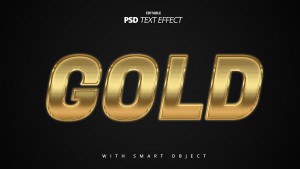 Hiệu ứng text gold file PSD mẫu HU254