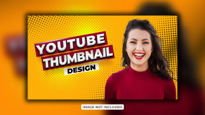 Ảnh thumb bìa kênh youtube chủ đề giải trí file PSD mẫu G13