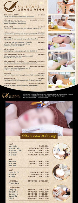 Mẫu menu spa làm đẹp M12 file EPS