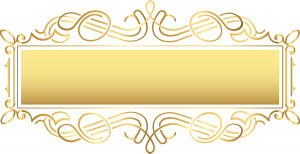 Khung hoa văn trang trí vàng gold V36 file EPS