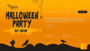 Banner lễ hội halloween file PSD mẫu MB448