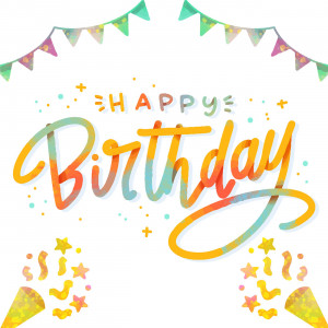 Bộ chữ typo happy birthday mềm mại file EPS và AI mẫu K19