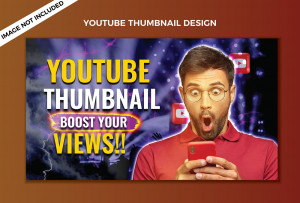 Ảnh thumb kênh youtube mẫu T27 file PSD