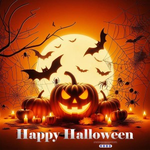 Poster lễ hội halloween file PSD mẫu MB239