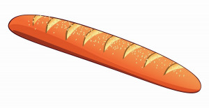 Hình minh họa bánh mì file EPS - mẫu số 756