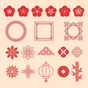 Pattern họa tiết ngày tết file vector mẫu 25R1263