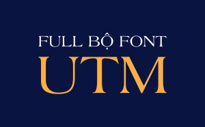 Full bộ font chữ Việt hóa UTM