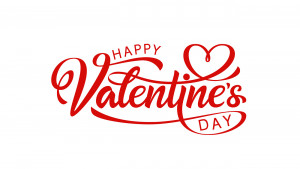 Ảnh chữ Valentine nền trắng P11 file AI và EPS