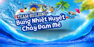 Phông nền Team Building bừng nhiệt huyết cháy đam mê File Corel