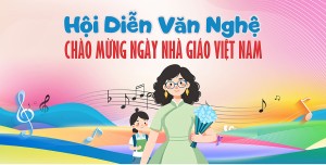 Phông nền hội diễn văn nghệ chào mừng ngày nhà giáo Việt Nam - File Corel