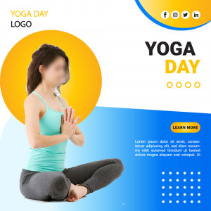 Banner huấn luyện yoga file AI - mẫu số 736