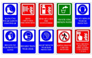 Biển cảnh báo an toàn lao động file coreldraw