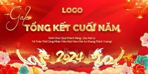 Banner gala tổng kết cuối năm file PSD