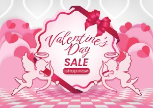 Banner sale dịp lễ valentine file vector mẫu BV101