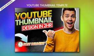 Ảnh thumb kênh youtube mẫu T45 file PSD