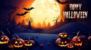 Background lễ hội halloween file PSD mẫu MB343