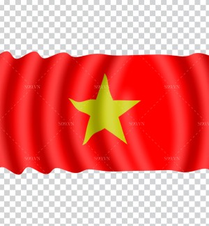 Ảnh cờ Việt Nam tung bay file PNG mẫu số 41