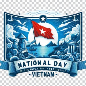 Ảnh cờ Việt Nam tung bay file PNG mẫu số 23