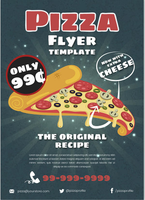 Poster quảng cáo pizza file EPS - mẫu số 752