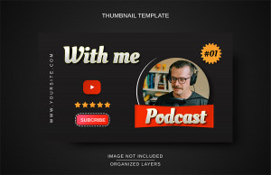 Ảnh thumbnail chủ đề podcast kênh youtube file EPS - mẫu số 762