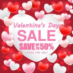 Banner sale ngày lễ valentine file vector mẫu BV377