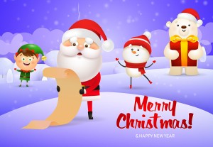 Banner ông già noel dịp giáng sinh file vector mẫu BN65