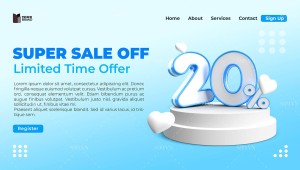 Banner hình ảnh số 20% file PNG mẫu GP119