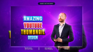 Ảnh thumb kênh youtube mẫu T71 file PSD