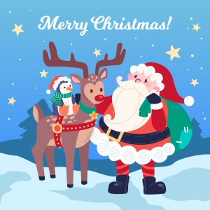 Ảnh ông già noel và tuần lộc File vector