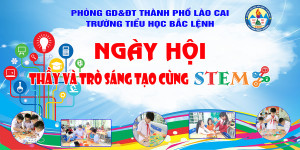 Backdrop Phông nền ngày hội sáng tạo học sinh - File Corel