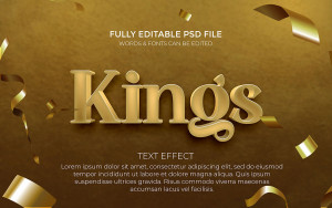 Hiệu ứng text gold file PSD mẫu HU359