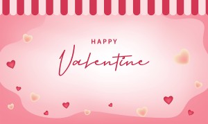 Background valentine nền hồng file vector mẫu số 126