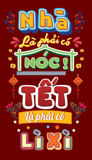 File Vector Typo thiết kế bao lì xi  PNG