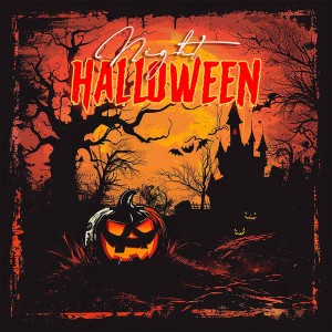 Poster lễ hội halloween file PSD mẫu MB332