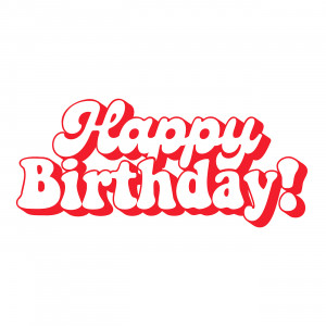 Bộ chữ typo happy birthday file EPS và AI mẫu K167